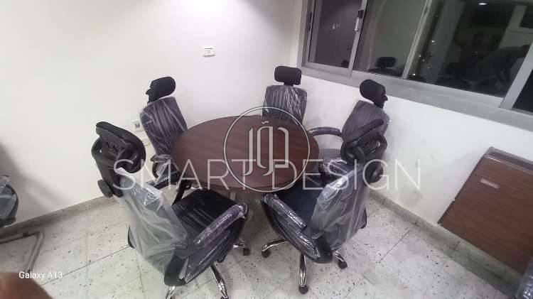 ترابيزه اجتماعات دائريه خشب mdf إسباني / ميتينج رووم/meeting room