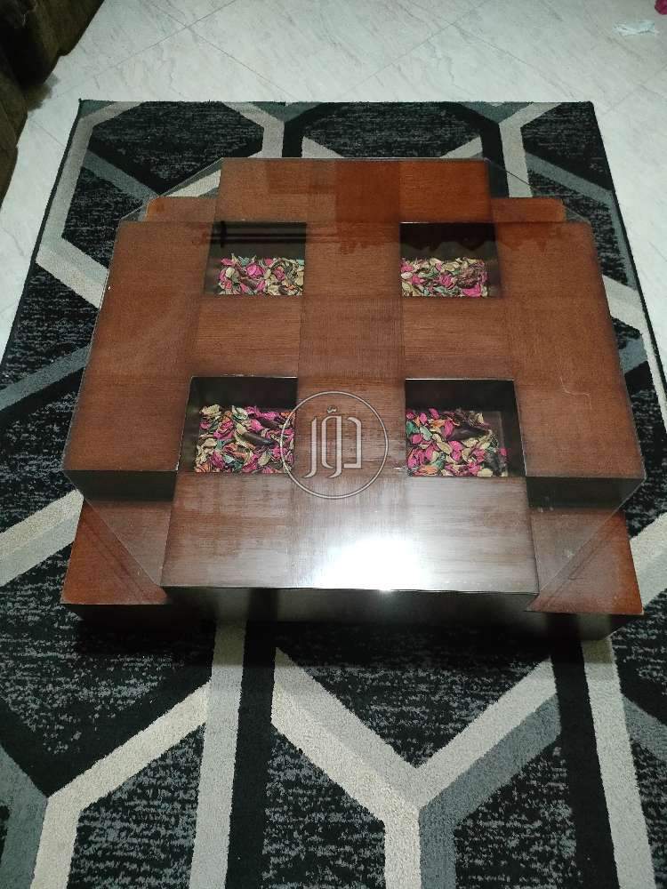 ترابيزه انتريه خشب زان ٩٠ *٩٠