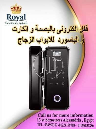 سمارت لوك للابواب الزجاج و السيكوريت في الاسكندرية glass door smart lock