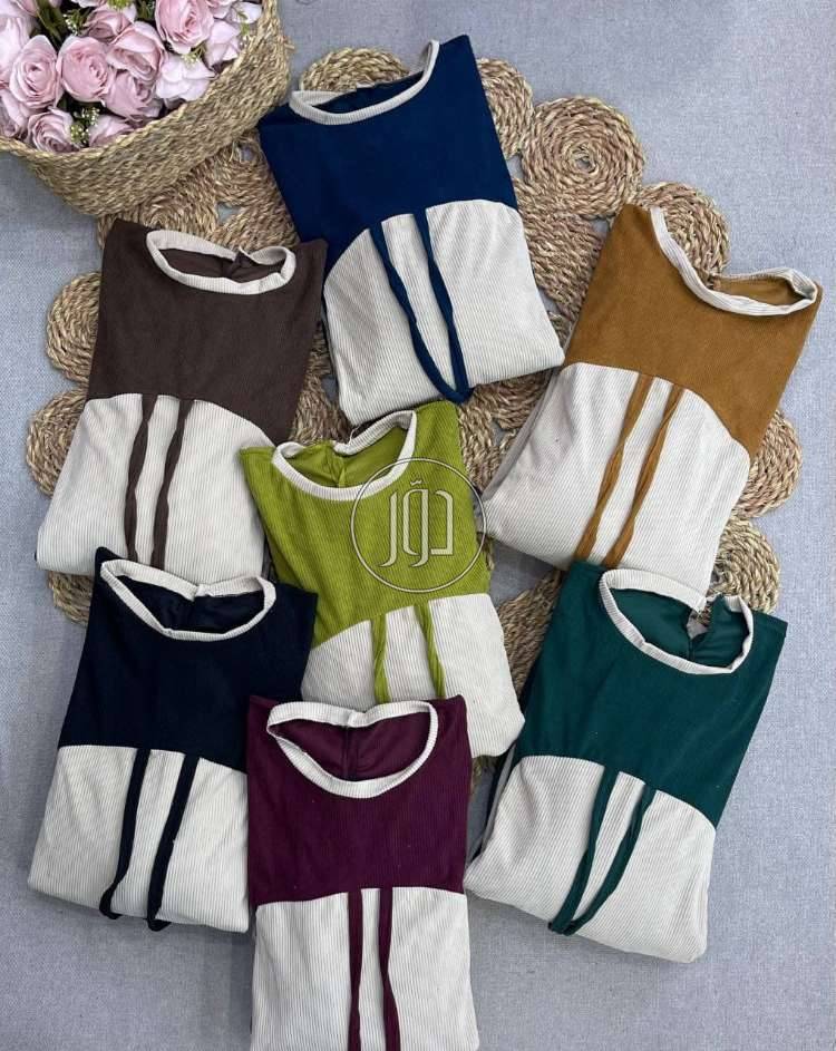 الموديل 👈 دريس 2لون  تحفه اوي   المقاس 👈 فرى سايز ل 85ك مرتاح