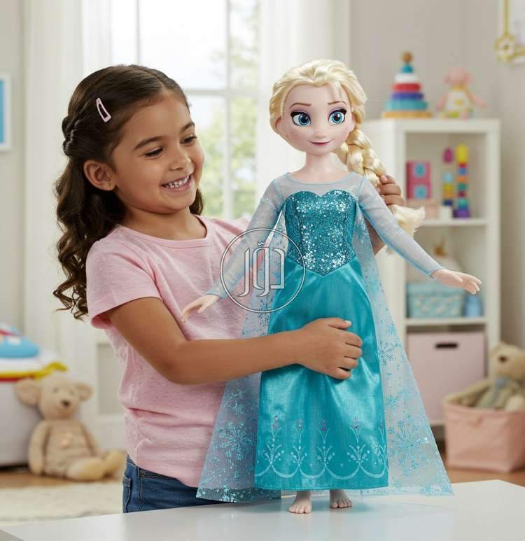 دمية إلسا الغنائية – Elsa Singing Doll Frozen - مستلزمات ديكور للبيع في الكويت بالكامل