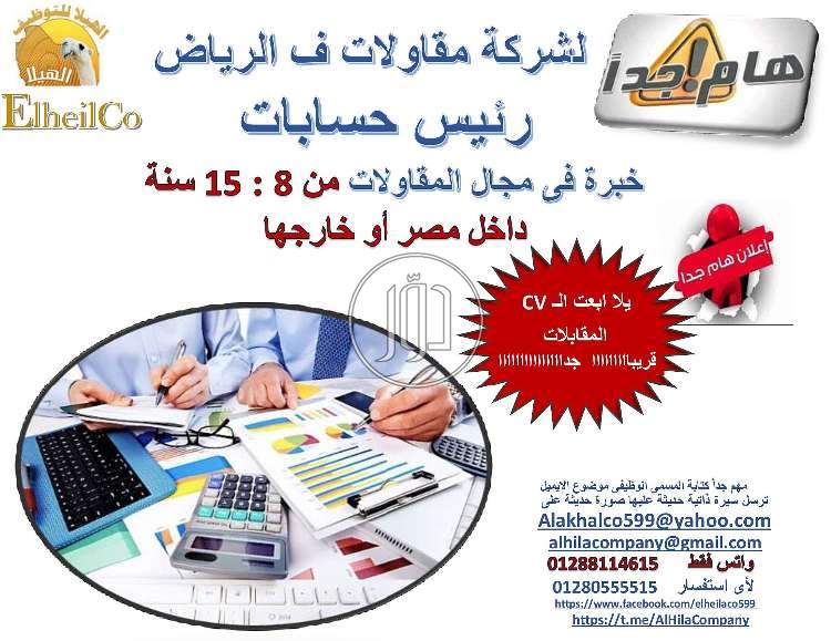 صور وظائف محاسبين في الجيزة - دوّر.كوم
